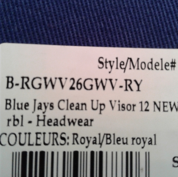 NWT  '47 brand Toronto Blue Jays Logo Visor Hat Cap unisex OSFM MLB adjustable - Picture 6 of 6